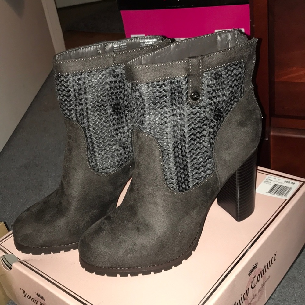 Juicy Couture Grey boots size 8